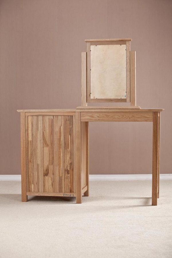 Devon Oak Single Pedestal Desk With 3 Drawers