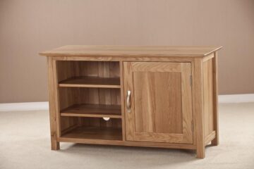 Devon Oak 1 Door TV Unit 90cm | Assembled