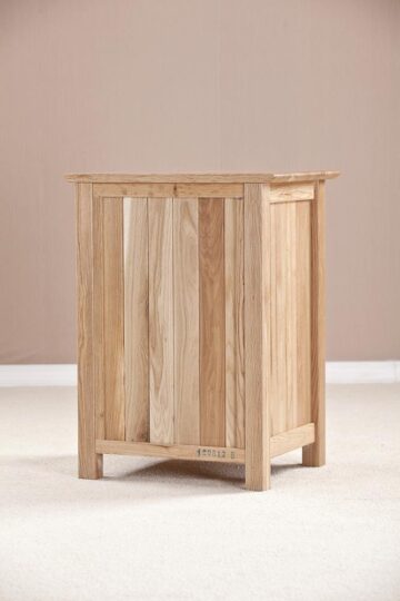 Devon Oak 3 Drawer Tall Bedside Cabinet | Assembled