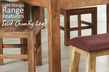 Malda Light Mango Cubed Nest of Tables | Assembled