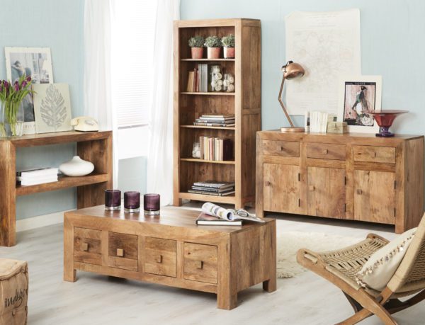 Malda Light Mango Contemporary Coffee Table