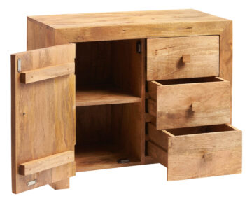 Malda Light Mango Small Sideboard | Assembled