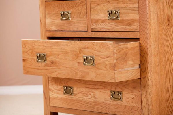 Nottingham Rustic Oak 2 + 2 Chest of Drawers | Fully Assembled