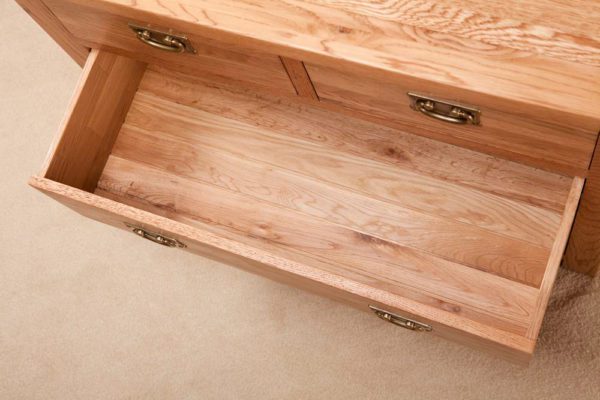 Nottingham Rustic Oak 2 + 2 Chest of Drawers | Fully Assembled