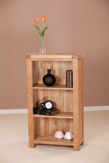 Nottingham Rustic Oak 3ft Narrow Bookcase | Assembled
