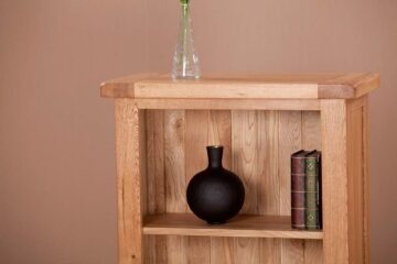 Nottingham Rustic Oak 3ft Narrow Bookcase | Assembled