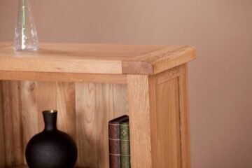 Nottingham Rustic Oak 3ft Narrow Bookcase | Assembled