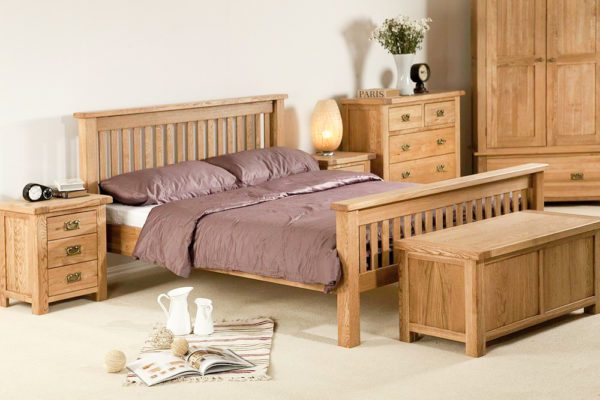 Nottingham Rustic Oak Double Bed