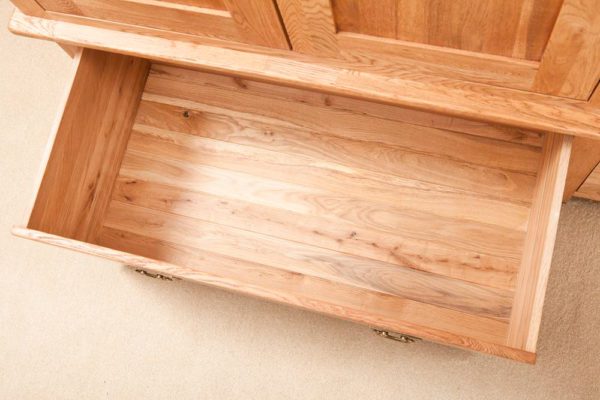 Nottingham Rustic Oak Double Wardrobe 1 Drawer