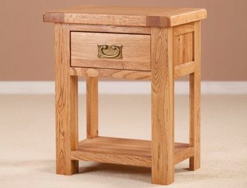 Nottingham Rustic Oak Night Stand | Fully Assembled