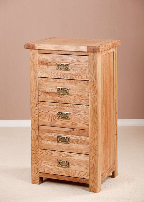 Nottingham Rustic Oak Wellington Chest | Fully Assembled