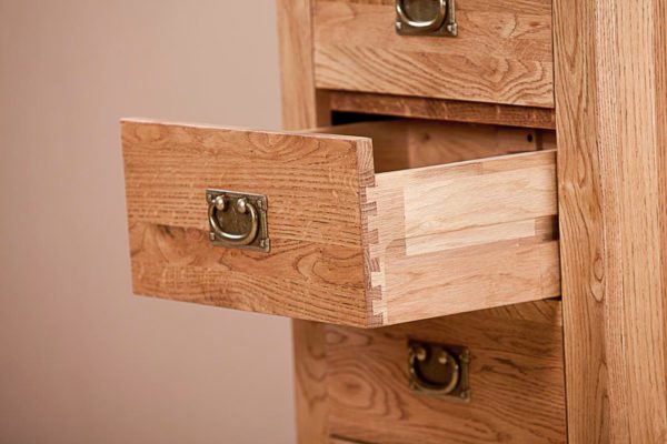 Nottingham Rustic Oak Wellington Chest | Fully Assembled