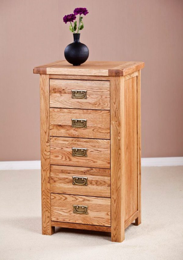 Nottingham Rustic Oak Wellington Chest | Fully Assembled