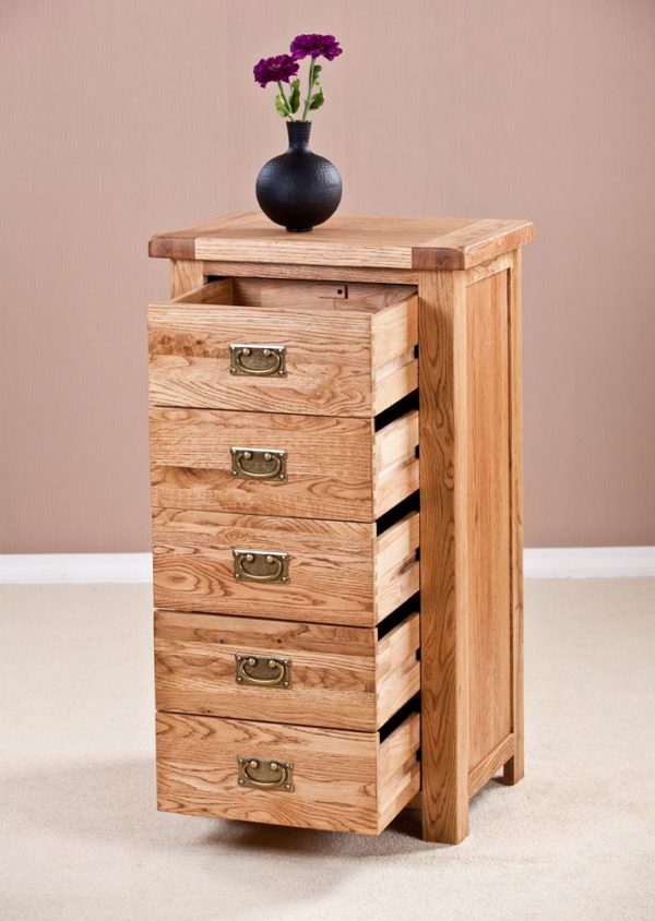 Nottingham Rustic Oak Wellington Chest | Fully Assembled