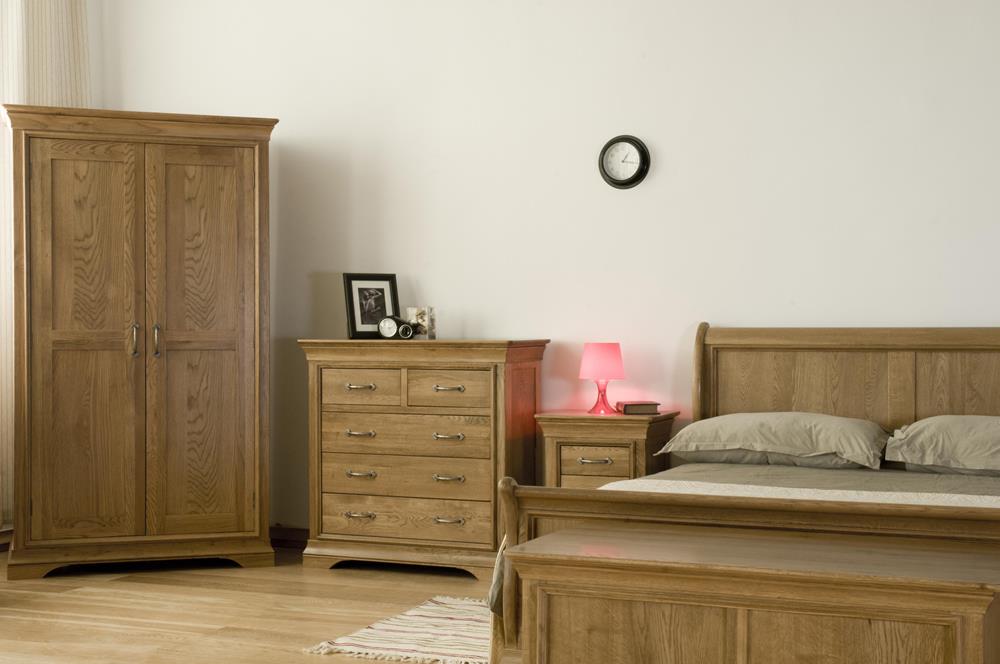 Parisian Oak 2 over 2 Chest of Drawers | Assembled | Clearance