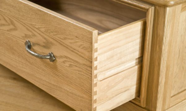 Parisian Oak Double Wardrobe 2 Door 1 Drawer