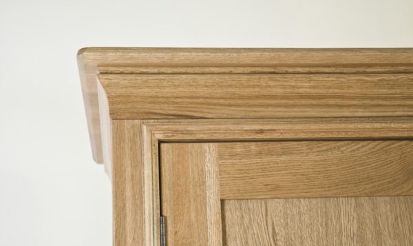 Parisian Oak Double Wardrobe 2 Door 1 Drawer