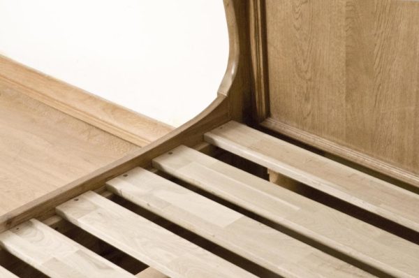 Parisian Oak Super King Size Sleigh Bed