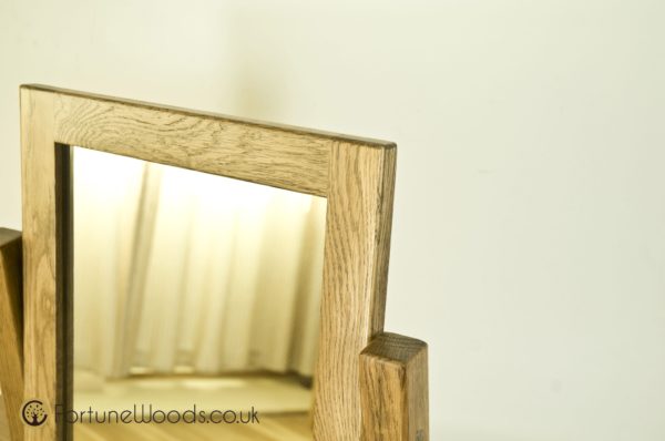 Parisian Oak Table Mirror