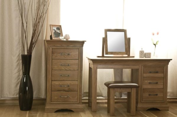 Parisian Oak Table Mirror