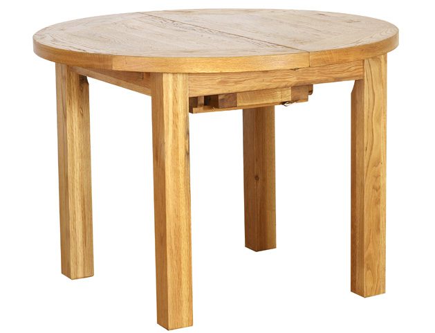 Vancouver Petite Rustic Oak Extending Round Dining Table Seats Up 6 Wax Finish World Vancouver Petite Rustic Oak Extending, Best Round Dining Tables Uk