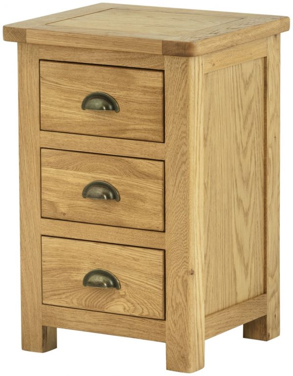 Tynedale Oak Bedside Cabinet | Wax Finish | Fully Assembled