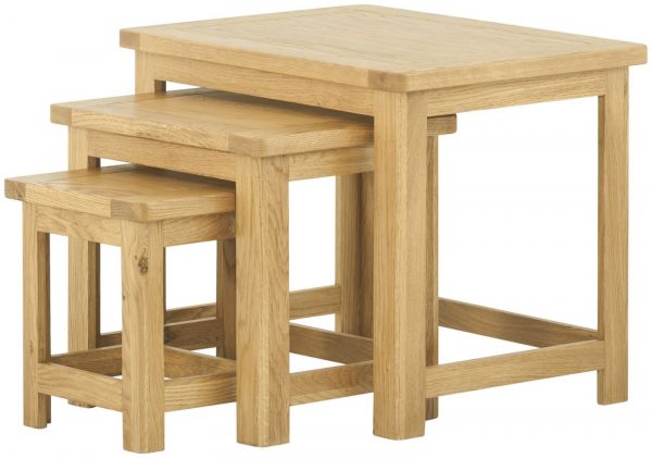 Tynedale Oak Nest of Tables | Wax Finish
