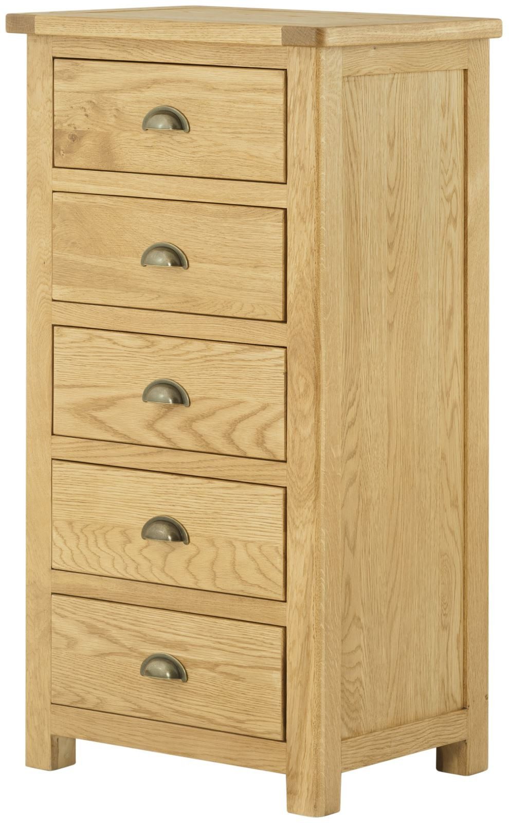 Portland Oak Wellington Chest Wax Finish Fully Assembled Oak