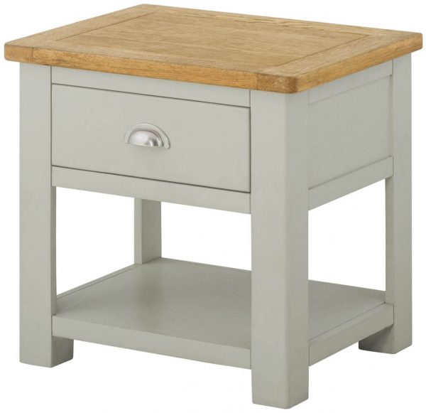 Tynedale Stone Grey Painted Lamp Table