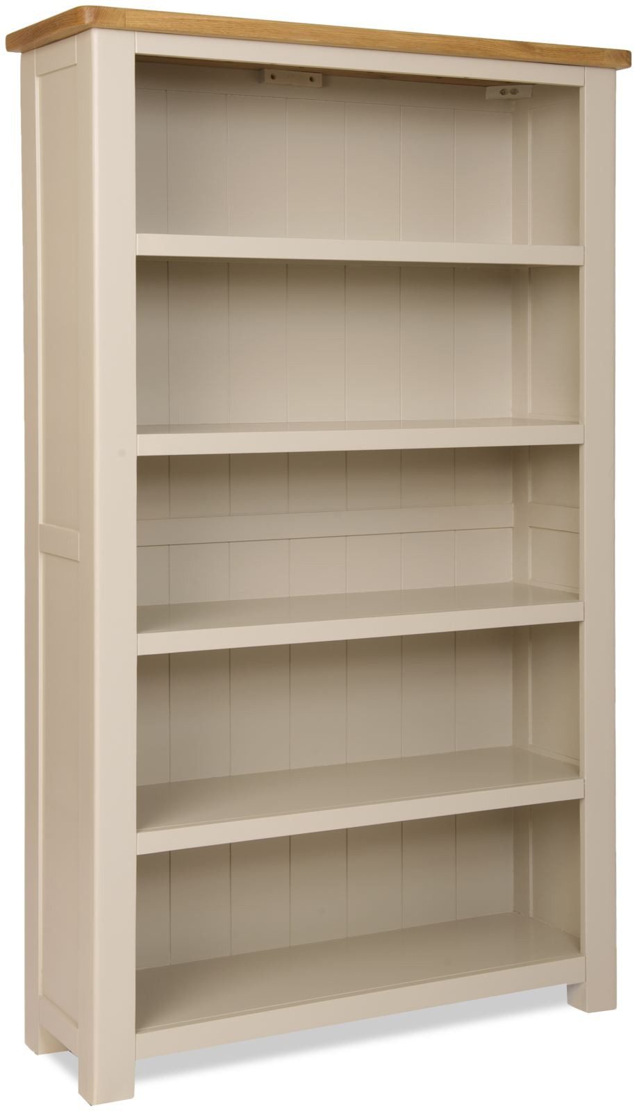 Tynedale Stone Grey Painted Large Painted Bookcase Fully Assembled