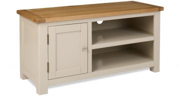 Tynedale Stone Grey Painted TV Unit | Fully Assembled