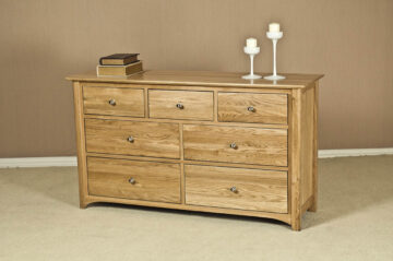 Wellington Oak 3 + 4 Chest of Drawers | Fully Assembled