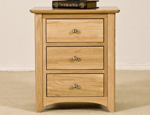 Wellington Oak Bedside Cabinet | Fully Assembled