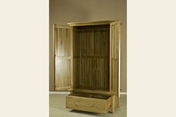 Wellington Oak Double Wardrobe