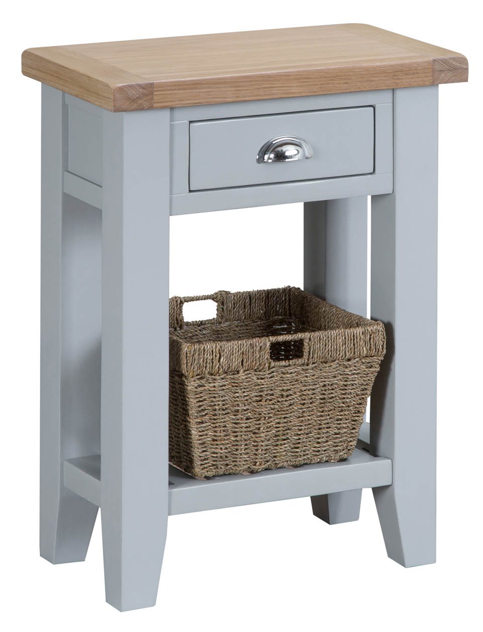 Woodbridge Grey Telephone Table Oak World
