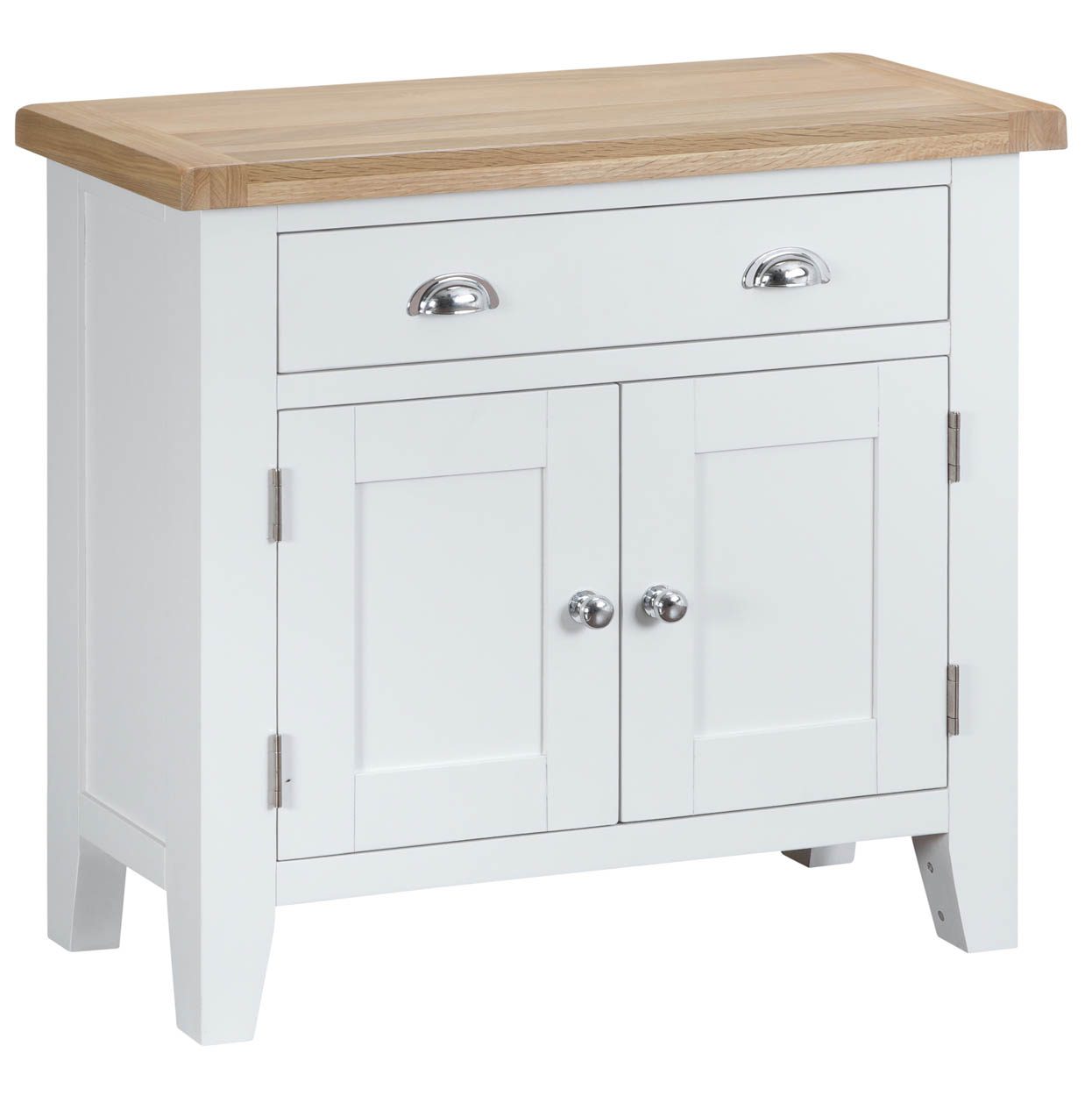 Woodbridge Small White Sideboard Fully Assembled Oak World