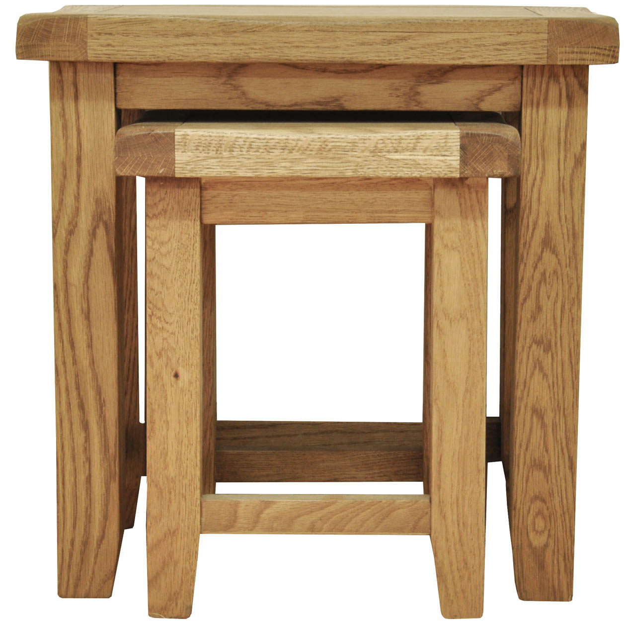 tunstall rustic oak nest of 2 tables oak world tunstall rustic oak nest of 2 tables oak world