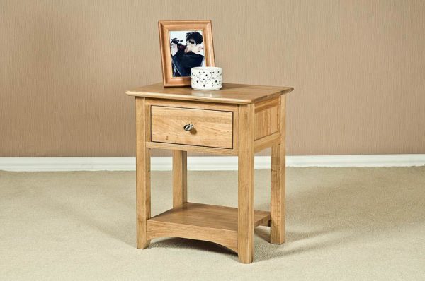 Wellington Oak Night Stand | Fully Assembled