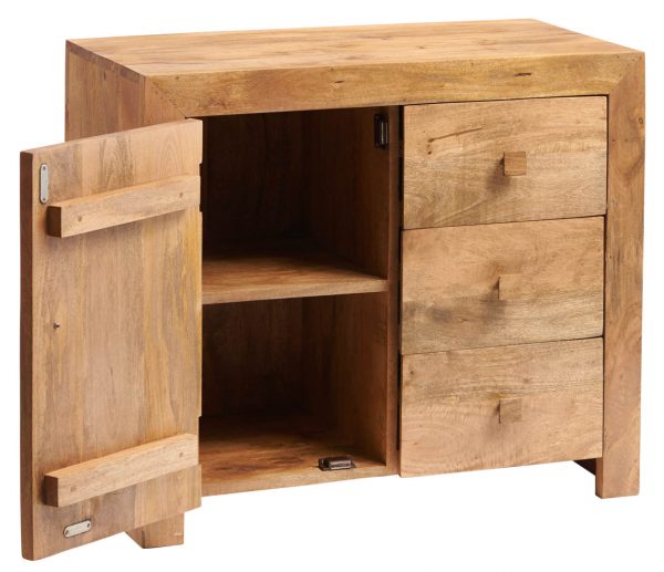 Malda Light Mango Small Sideboard | Fully Assembled