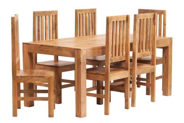Malda Light Mango 6ft Dining Table