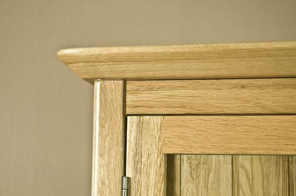 Wellington Oak Glass Display Cabinet