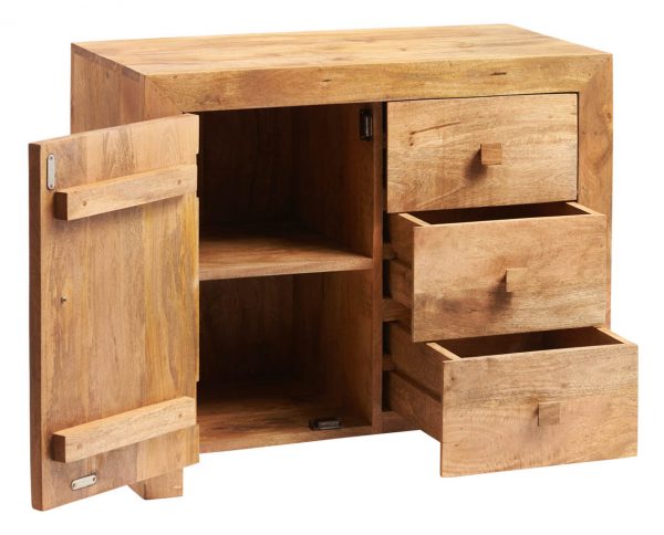 Malda Light Mango Small Sideboard | Fully Assembled