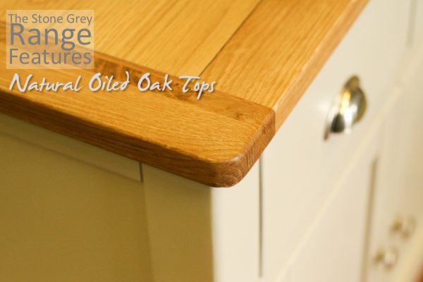 Tynedale Stone Grey Painted Large Painted Bookcase | Fully Assembled