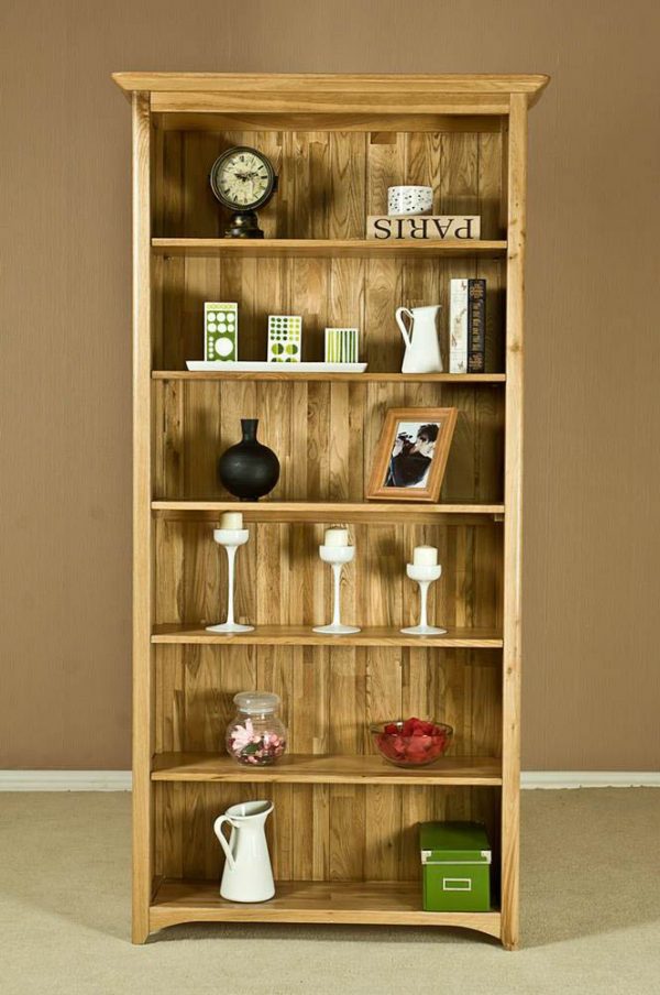 Wellington Oak 6ft 7 Bookcase | Fully Assembled