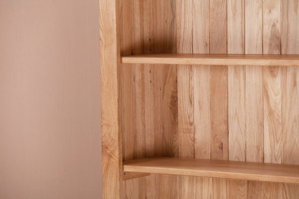 Nottingham Rustic Oak 6ft Wide Bookcase | Fully Assembled