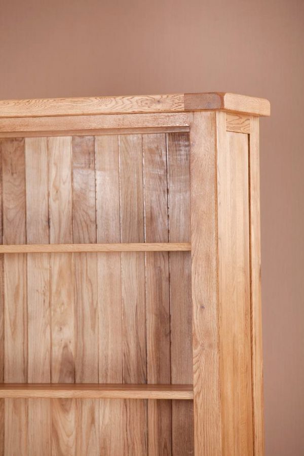 Nottingham Rustic Oak 6ft Wide Bookcase | Fully Assembled