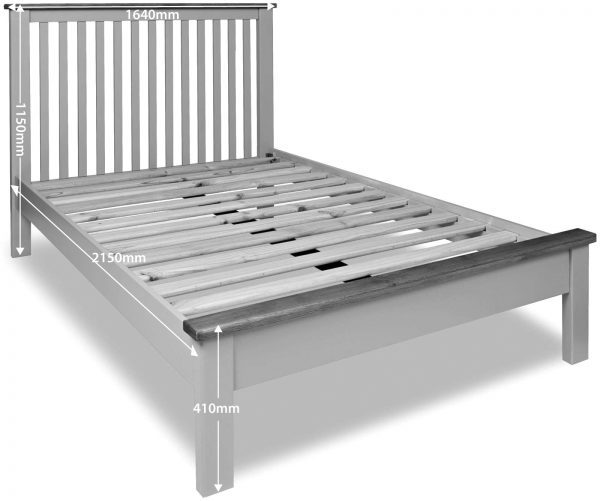 Tynedale Oak King Size Bed | Wax Finish