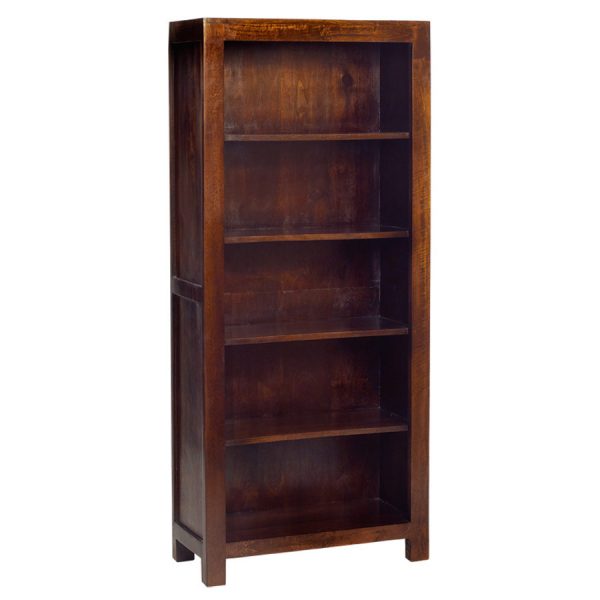 Dark Mango Bookcase 5ft 8 | Fully Assembled
