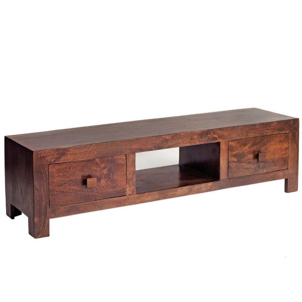 Dark Mango Plasma TV Stand | Fully Assembled