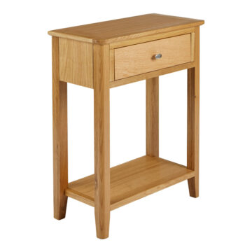 Denby Oak 1 Drawer Telephone Table